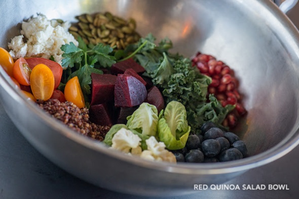 Red Quinoa Salad Bowl